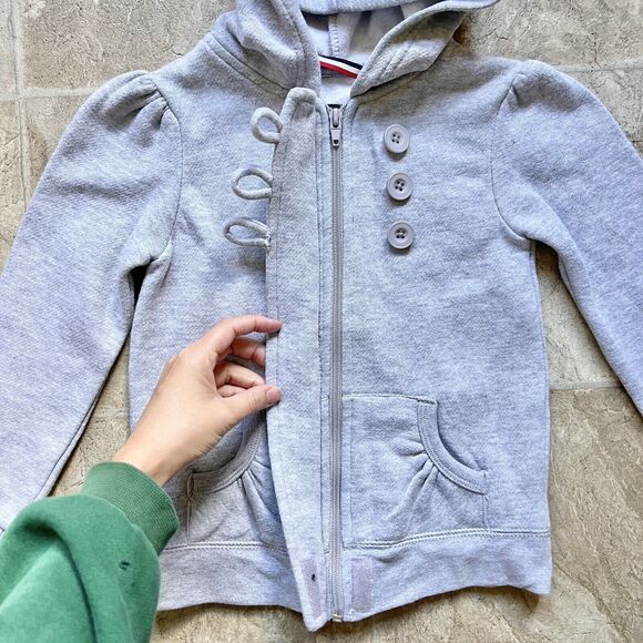 French Toast Kids Hooded Jacket Size 6 Fleece Full Zip School Uniform Preppy - Picture 3 of 10